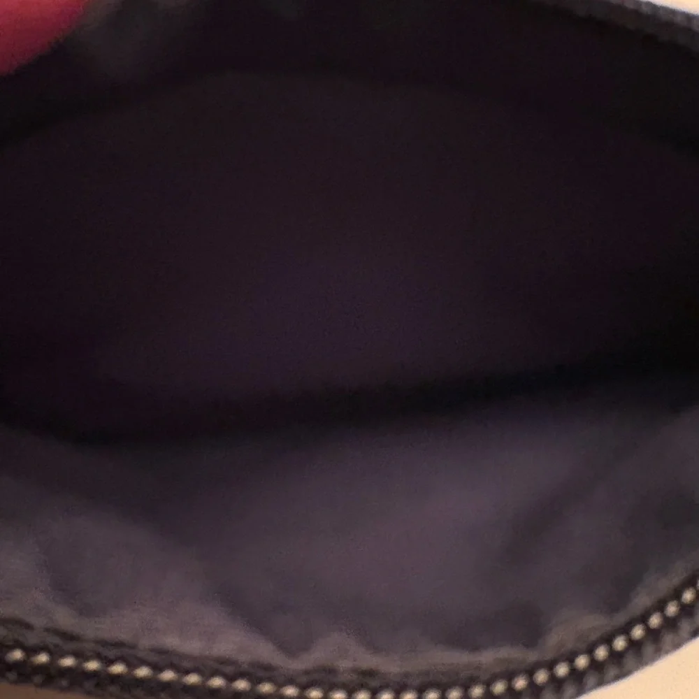 Coach Script New York Metallic Gold and Patent Leather Wristlet